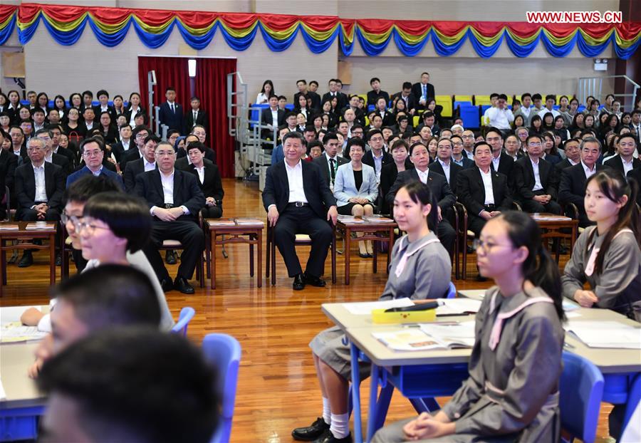 CHINA-MACAO-XI JINPING-GOVERNMENT SERVICES CENTER-SCHOOL (CN)