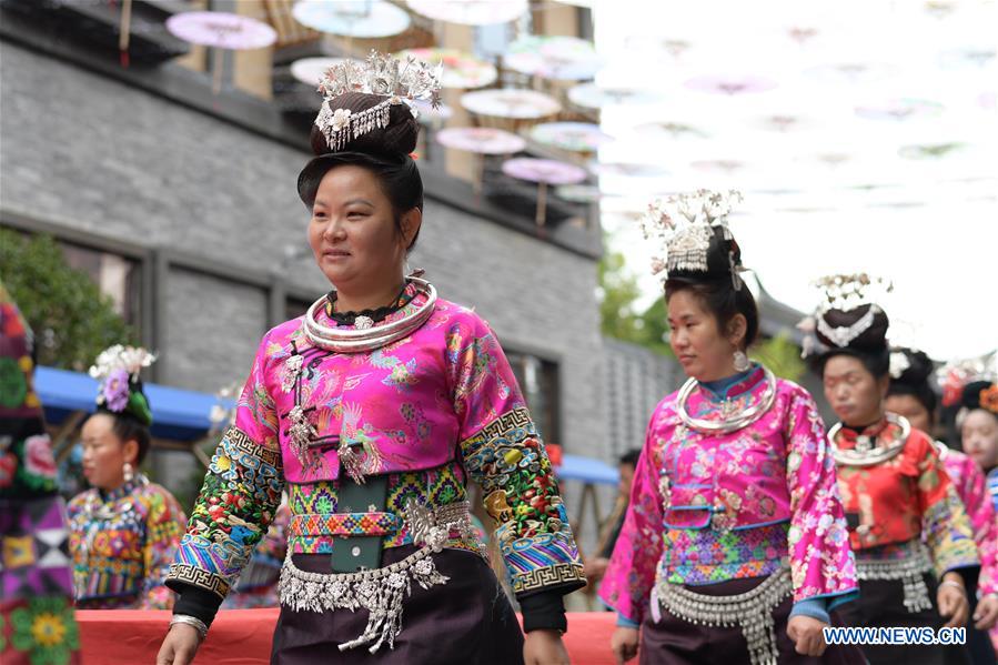 CHINA-GUIZHOU-DANZHAI-TRADITIONAL COSTUME-TOURISM (CN)