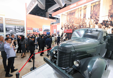 Snapshots at exhibition of PRC 70th anniversary