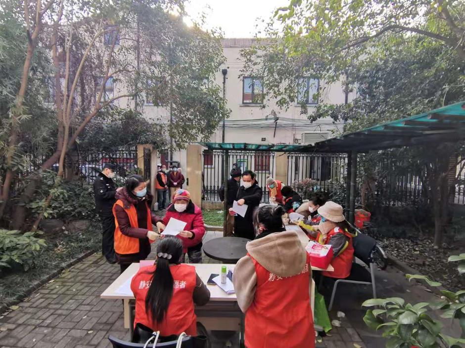 Mask registrations take place across the city